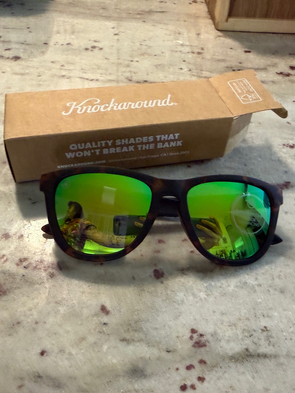 Knockaround Premium Women's Tortoiseshell Sunglasses with Knockterra+ Lenses NWT